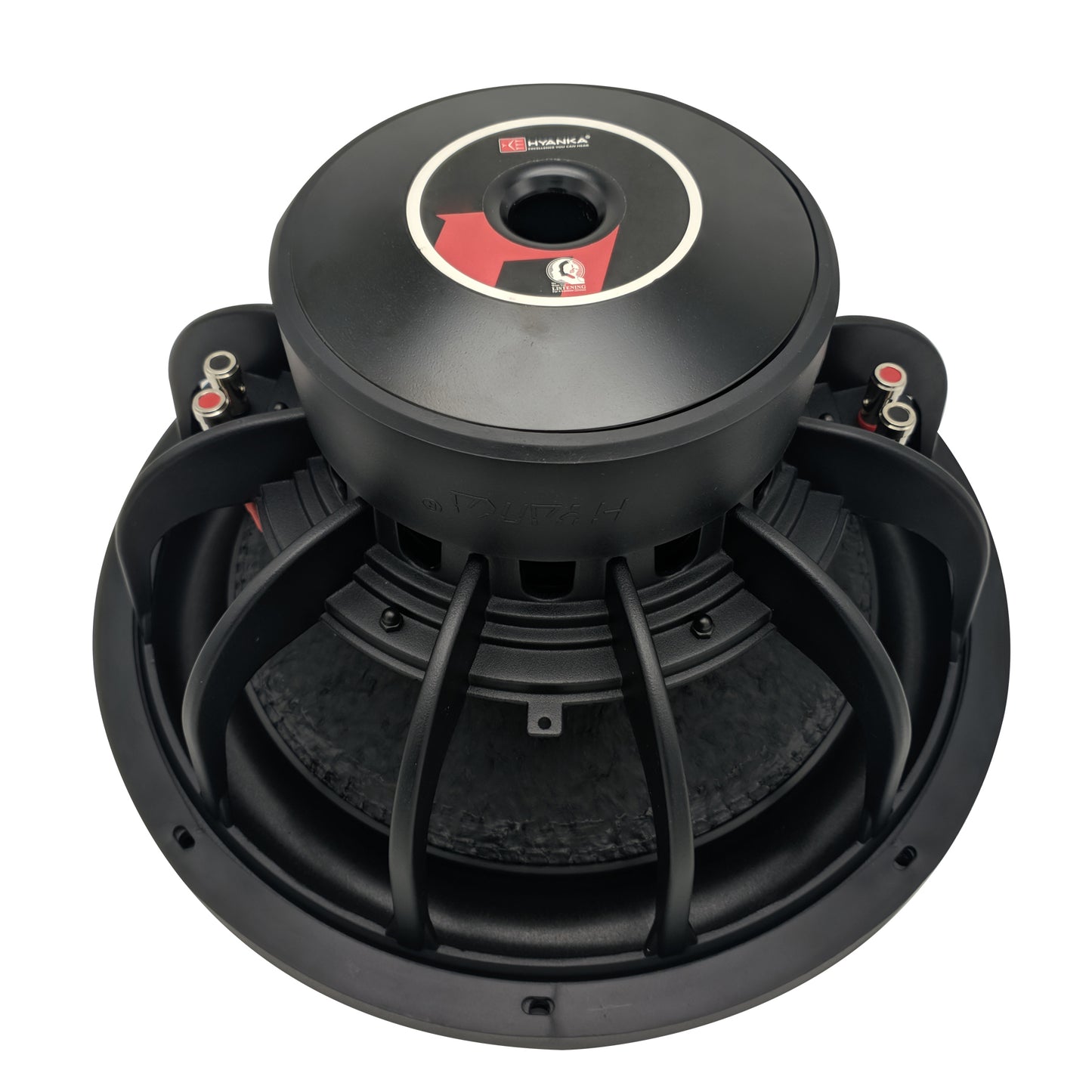BSF-15-2 | 15" Car Subwoofer 1200 Watt Rms DVC 2-Ohms Black Aluminum Basket