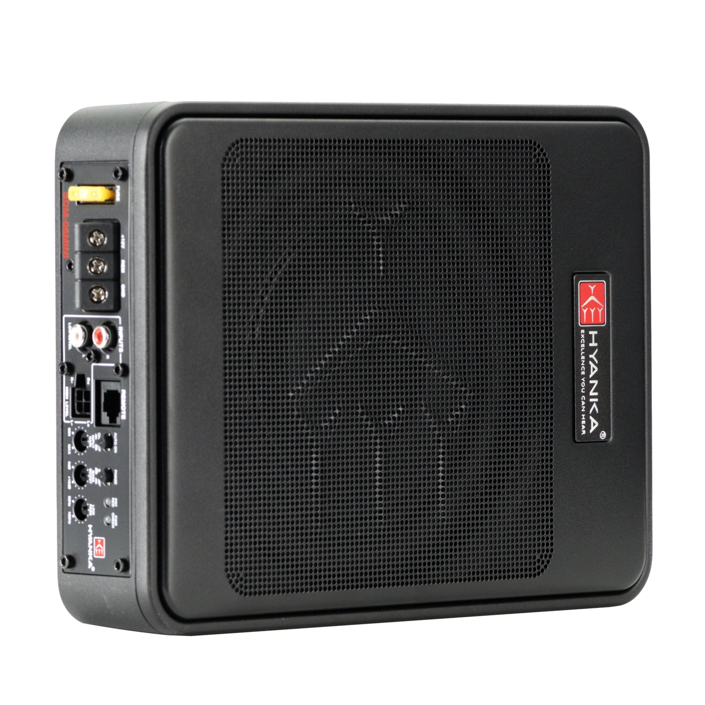 SDM-08MINI | 8" Amplified Slim UnderSeat Subwoofer 100 Watt Rms