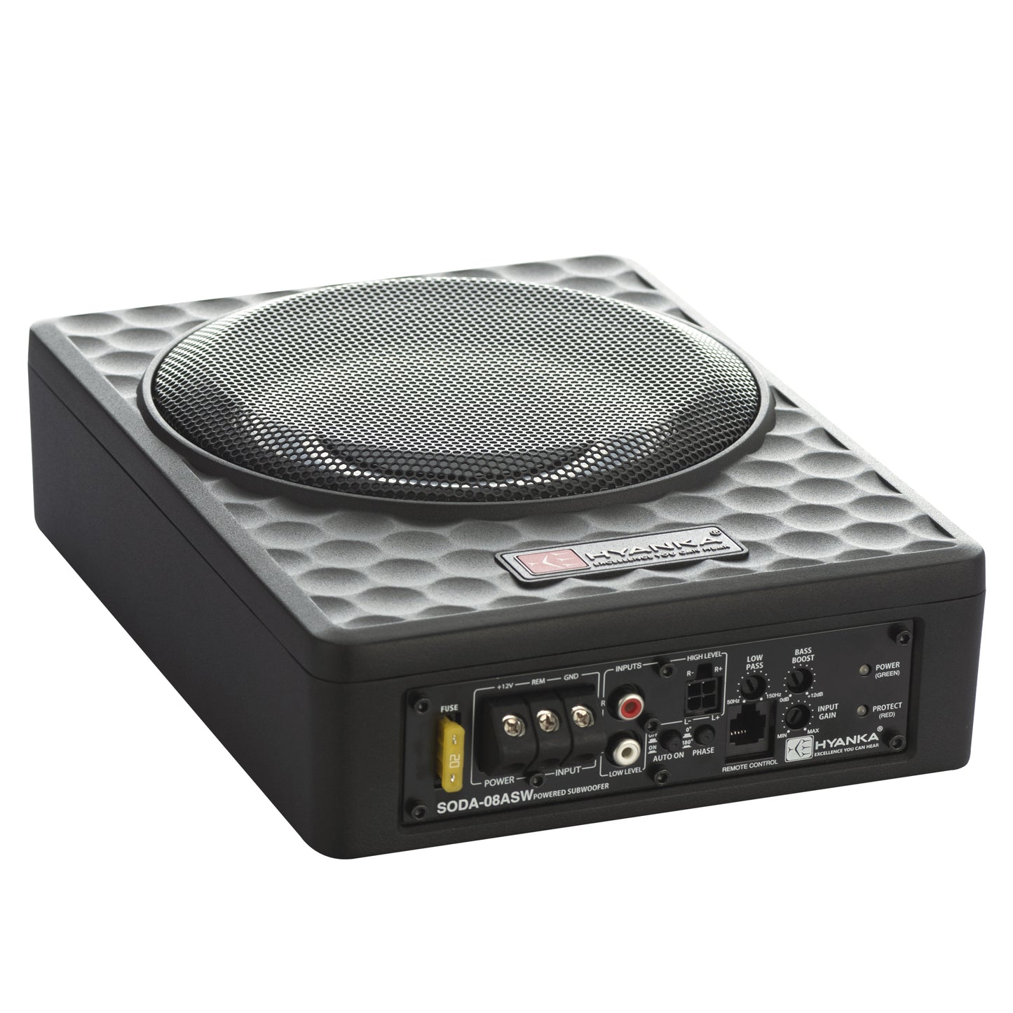 SODA-08ASW | 8" Amplified UnderSeat Subwoofer 100 Watt Rms