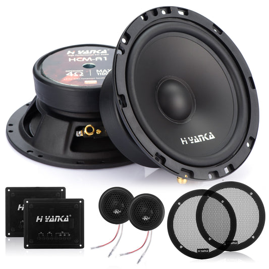 HCM-A1 | 6.5" 2-Way Component Car Speakers 550 Watt Rms 4-Ohms