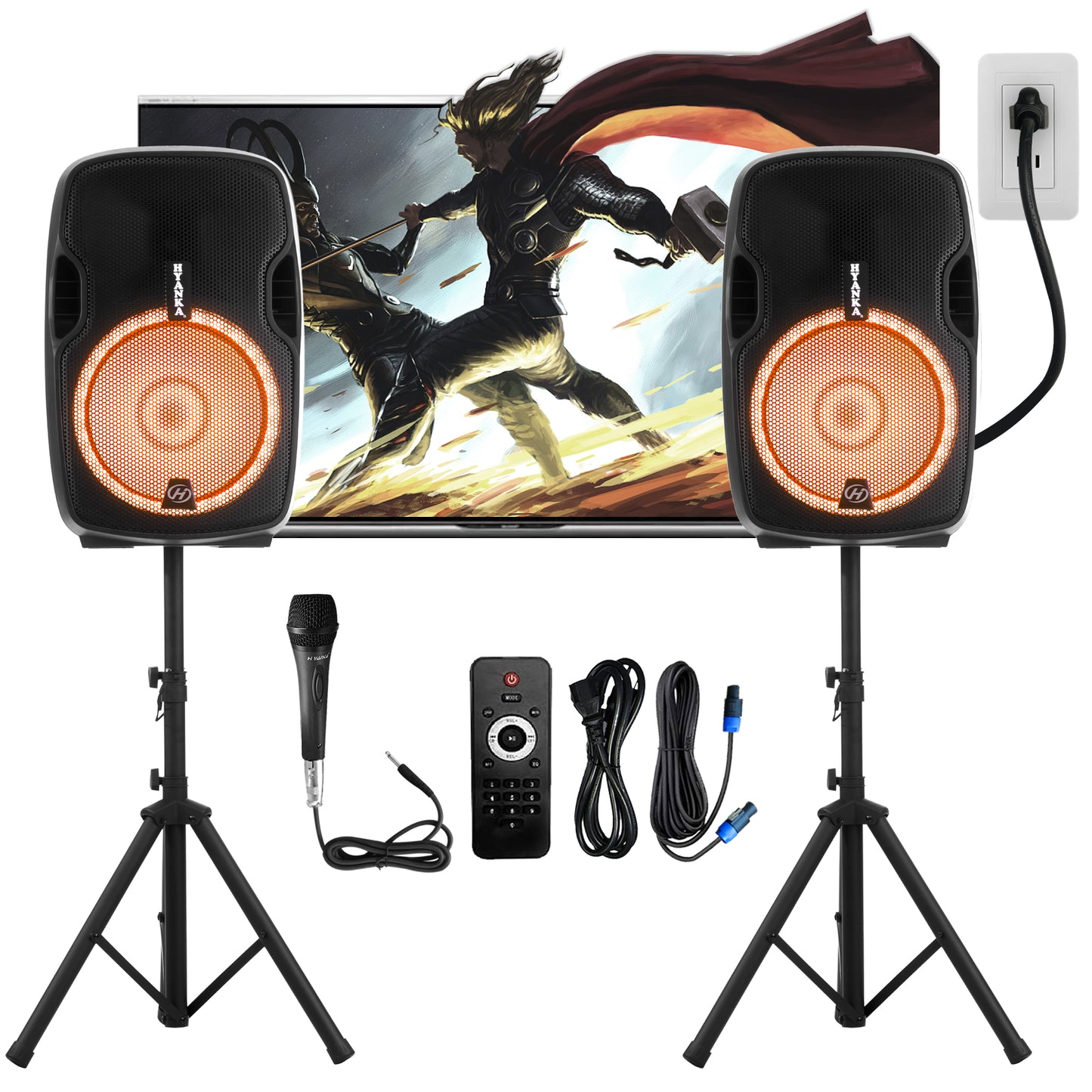 EX-12A | 12" 1000 Watt 2-Way Powered Bluetooth PA Speaker System