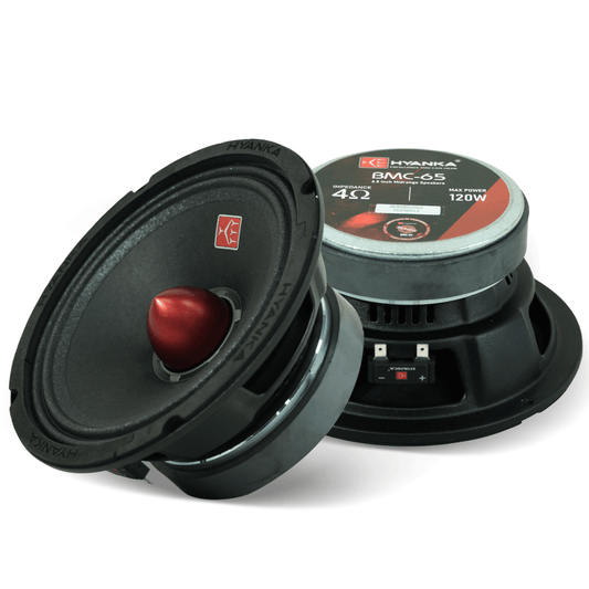 BMC-65 6.5 Midrange Car Speakers 60 Watts RMS 4-Ohms_Black