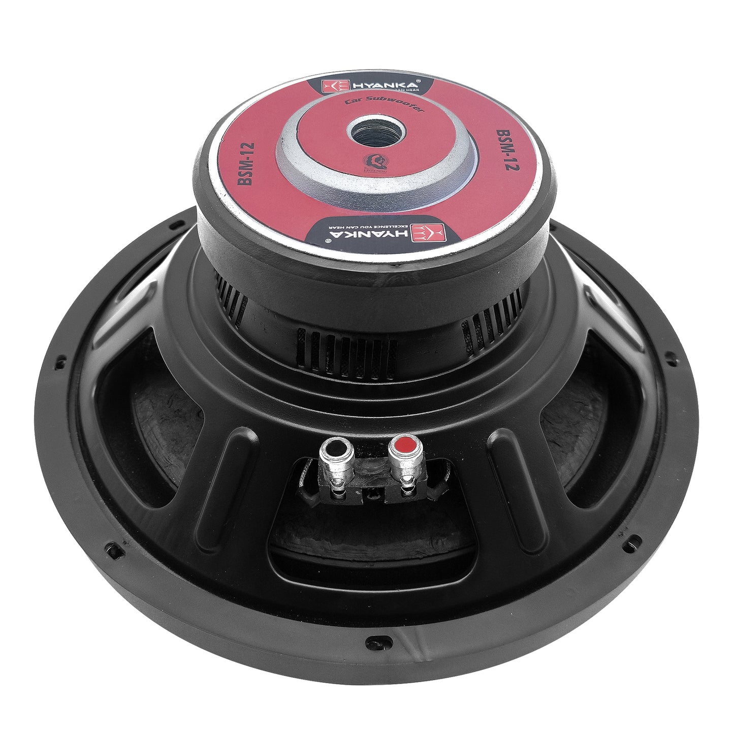 BSM-12-4 | 12" Car Subwoofer 500 Watt Rms DVC 4-Ohms Black Iron Basket