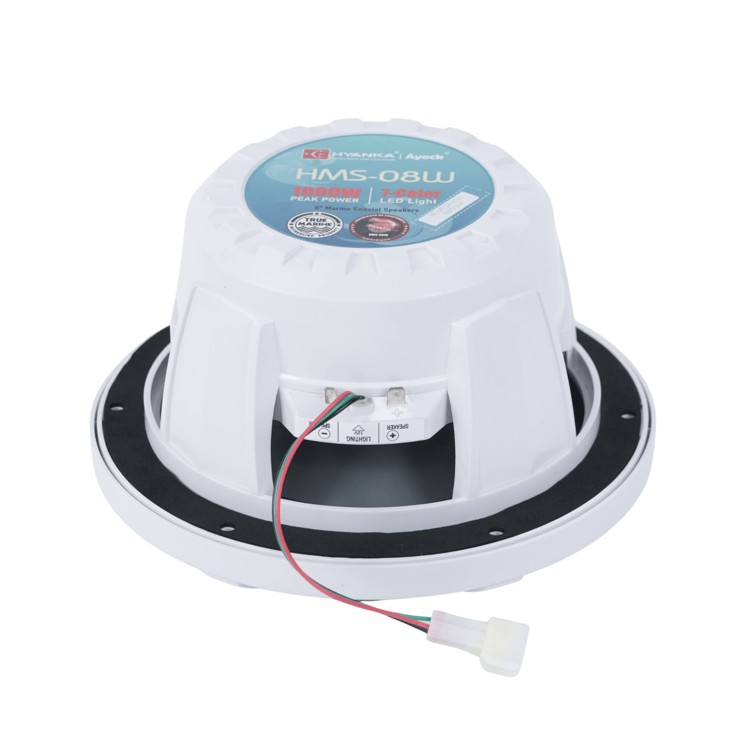 HMS-08W | 8" Full Range Boat Speakers 100 Watts Rms 4-Ohms - White
