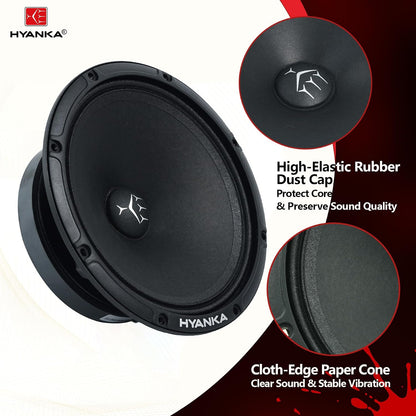 SMD-65 | 6.5" Midrange Car Speakers 120 Watts RMS 4-Ohms - Pair