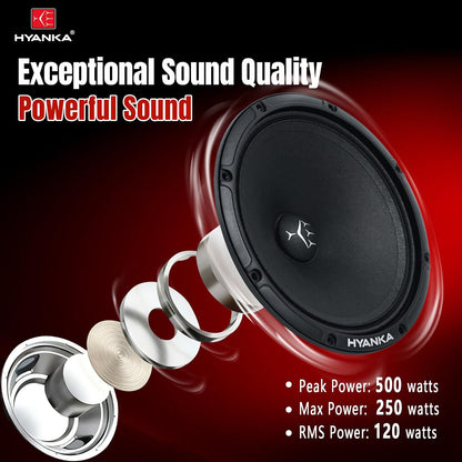 SMD-65 | 6.5" Midrange Car Speakers 120 Watts RMS 4-Ohms - Pair
