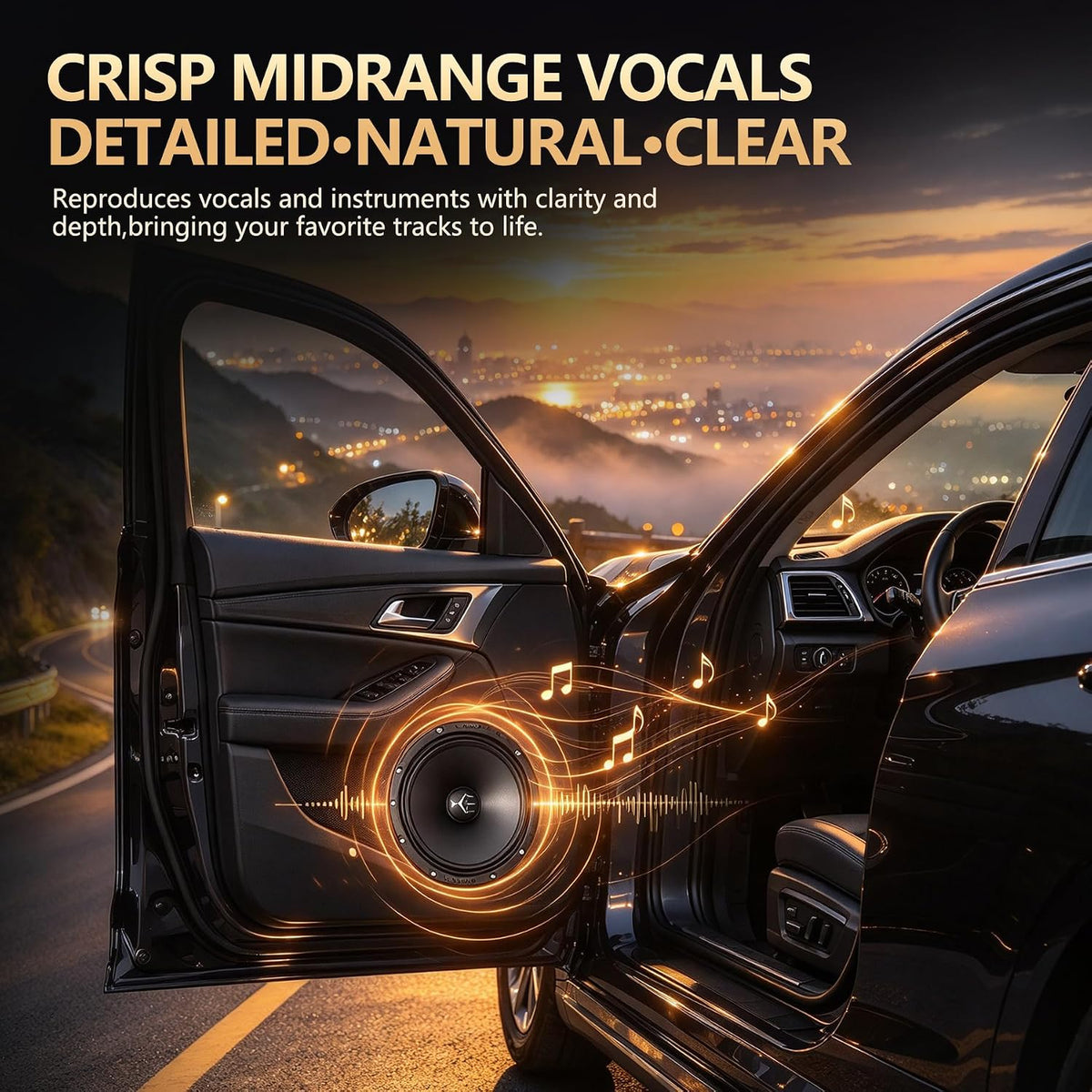 SMD-80 | 8" Midrange Car Speakers 150 Watts RMS 4-Ohm - Pair