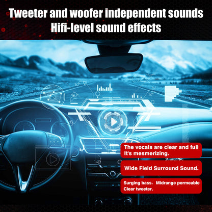 Tweeter and woofer ndependent sounds Hifi-level sound effects